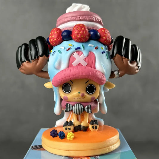 14cm Anime Figure One Piece Tony Chopper Candy and Crown Version Action Figure 15th Anniversary Collection Model Boys Toys