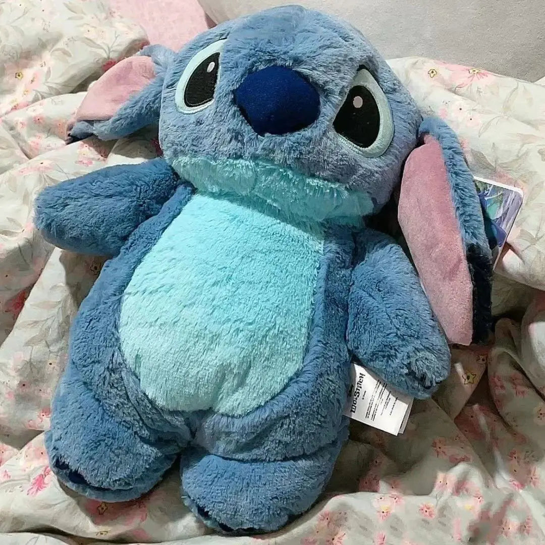 MINISO Disney Stitch Anime Winter Extra Large Plush Hot Water Bottle Home Water Filling Hand Warmer Holiday Gift for Girlfriend