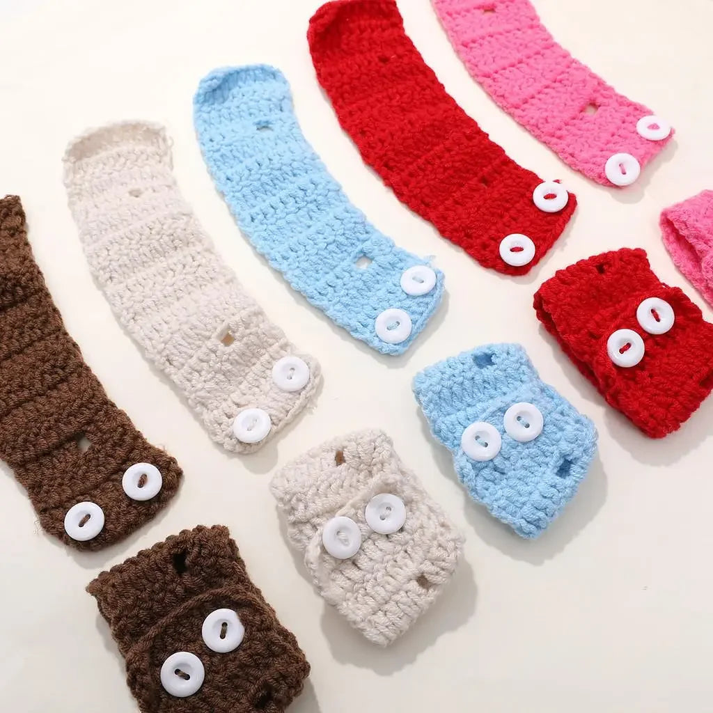 Cute cartoon doll For boss dog clothes change clothes wool crocheted sweater DIY handmade accessories