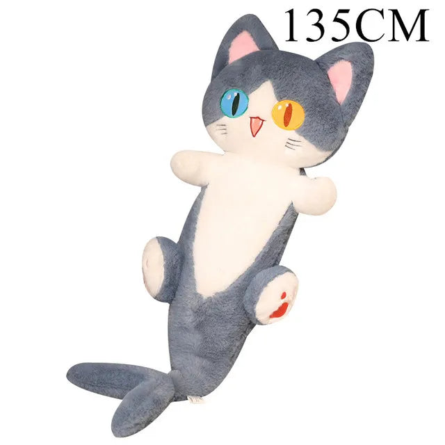 50-90cm Lovely Transform Shark Cat Plush Toys Stuffed Cute Cat Doll Cute Animal Pillow Soft Cartoon Cushion Kids Christmas Gift