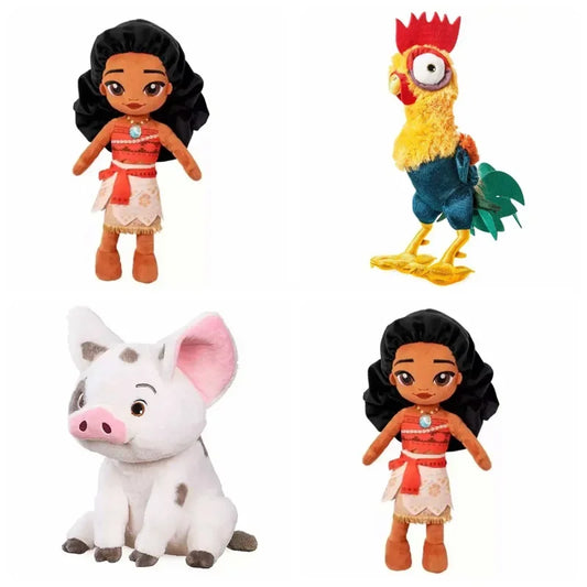 Disney Moana Plushes Doll Anime Pig Princess Chicken Stuffed Animals Bed Room Ornament Home Decor Girls Classics Toys Gift