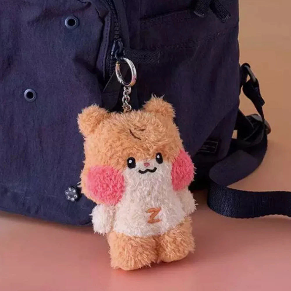 Kpop ZB1 Doll Keychain 12CM Zeroni Cartoon Cute Plush Doll Pendant Bag Accessories Key Ring ZhangHao HanBin Ricky Fans Gift