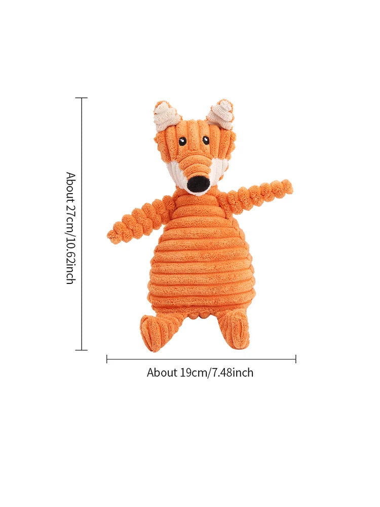 Cute animal shape plush dog toys Bite resistant teeth interactive pet supplies