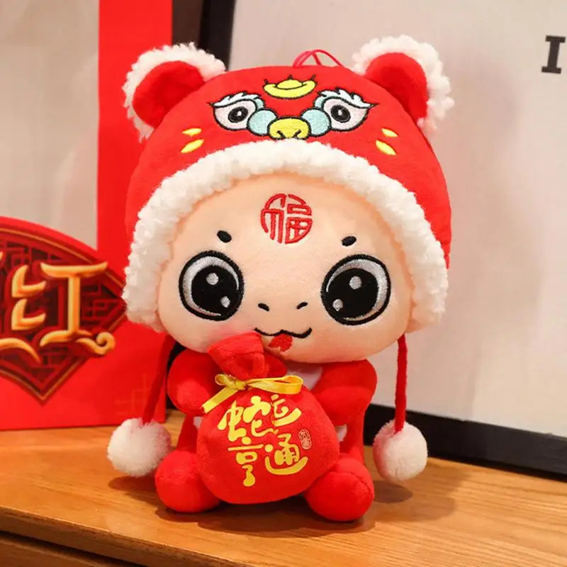 2025 Hot Sale Chinese New Year Mascot Cartoon Snake Plush Doll  Spring Festival Decor Cute Toys For Kids Festive Home Decor