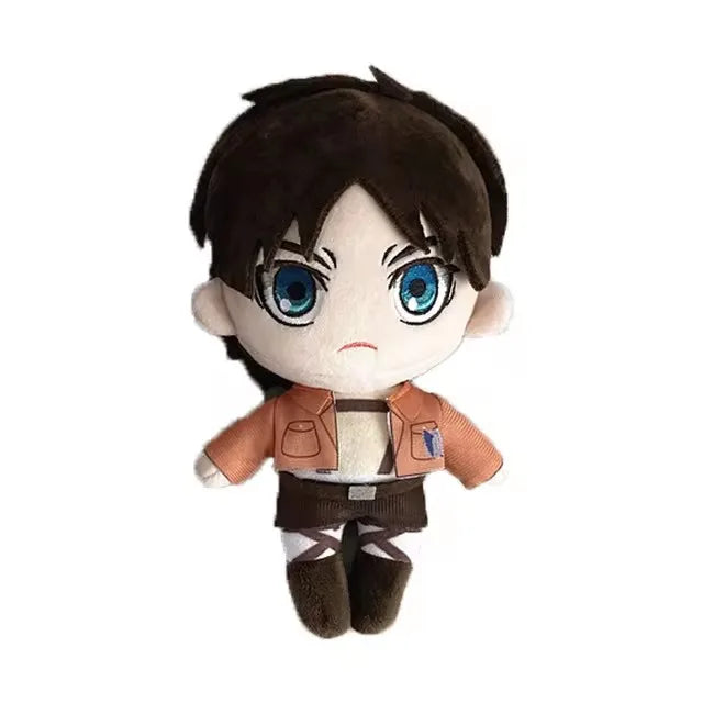 Anime Attack on Titan Plush Toys Doll Kawaii Levi Eren Mikasa Cute Kawaii Collection Green Stuffed Doll Birthday Gifts For Kids