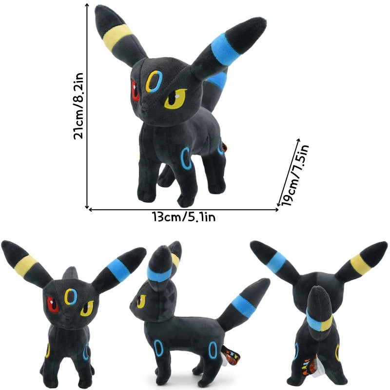 9 Styles Pokemon Umbreon Kawaii Soft Plush Toys Cute Anime Standing Shiny Umbreon Stuffed Animals Peluche Dolls Birthday Gifts