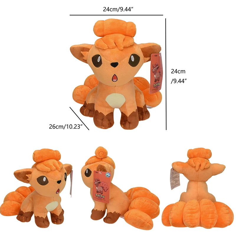 Pokemon Alolan Vulpix Plush Doll Soft Anime Animal Toy Cartoon Birthday Gift for Kids