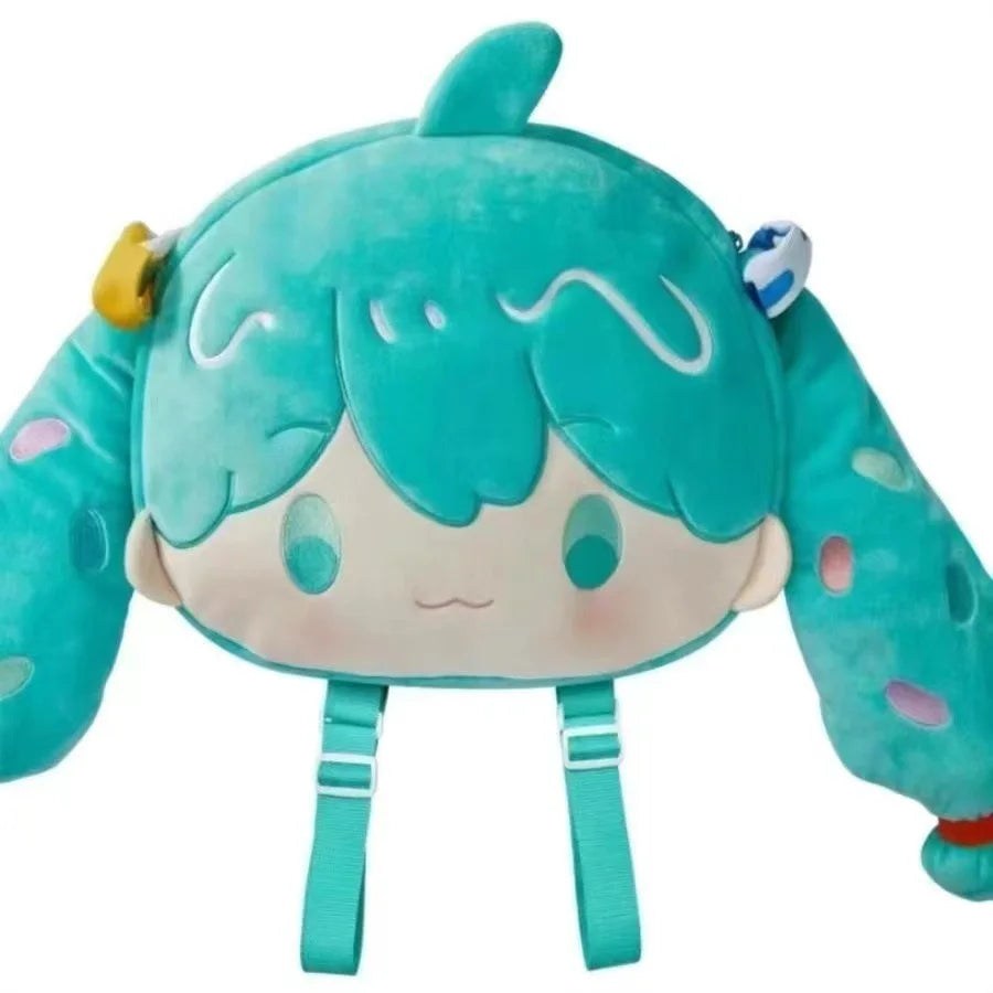 Hatsune Miku Backpack Shoulder Cute Cartoon Peripheral Doll Birthday Gift Wholesale Plush Backpack For Girls Holiday Presents