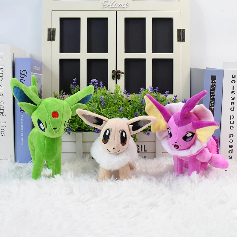 19 Styles Pokemon Plush Toys Eevee Vaporeon Leafeon Umbreon Sylveon Espeon Glaceon Flareon Jolteon Stuffed Animal Peluche Dolls