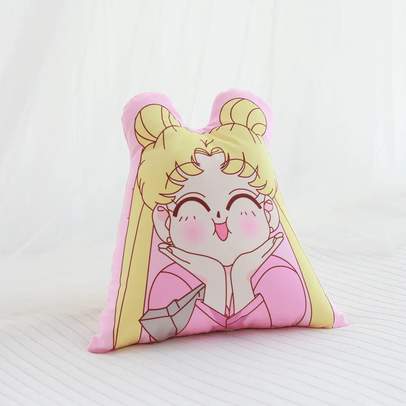 Anime Sailor Moon Plush Pillows Cartoon Image Printed Stuffed Kawaii Room Decor Girlish Sofa Cushion Exquisite Gift For Girls