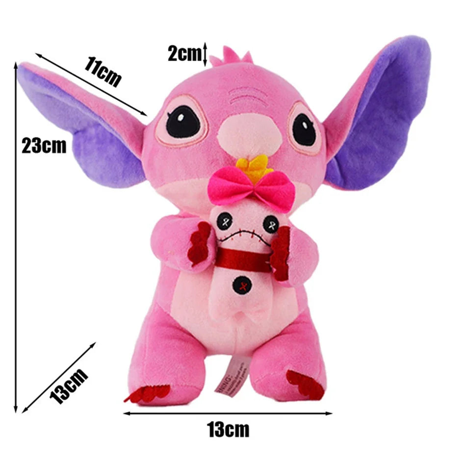 12cm 20cm 25cm Stitch Stuffed Plush Models Cartoon Stuffed Plush Dolls Anime Plush Baby Toys Kawaii Kids Birthday Gift