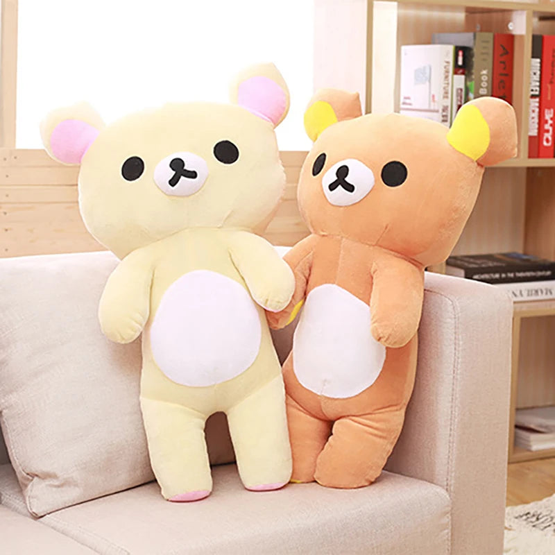 Big Size Rilakkuma Plush Toys Kawaii Teddy Bear Rilakkuma Stuffed Doll Animal Sofa Pillows Room Decorations Girl Xmas Gifts