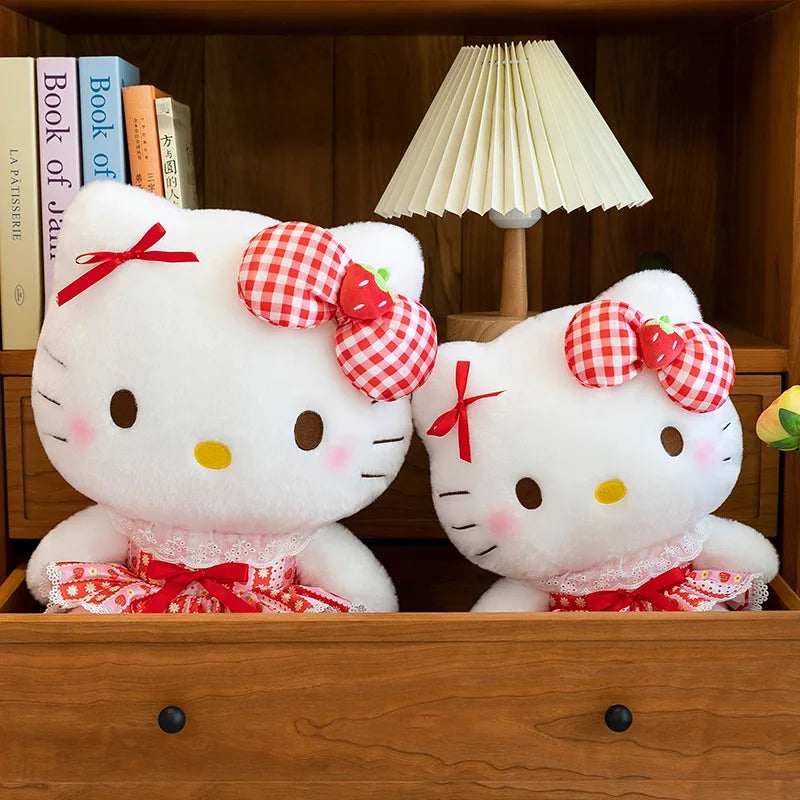 60CM Big Size Sanrio Anime Character HelloKitty Stuffed Plushies Kawaii Soft Plush Doll Home Decoration Children Christmas Gift