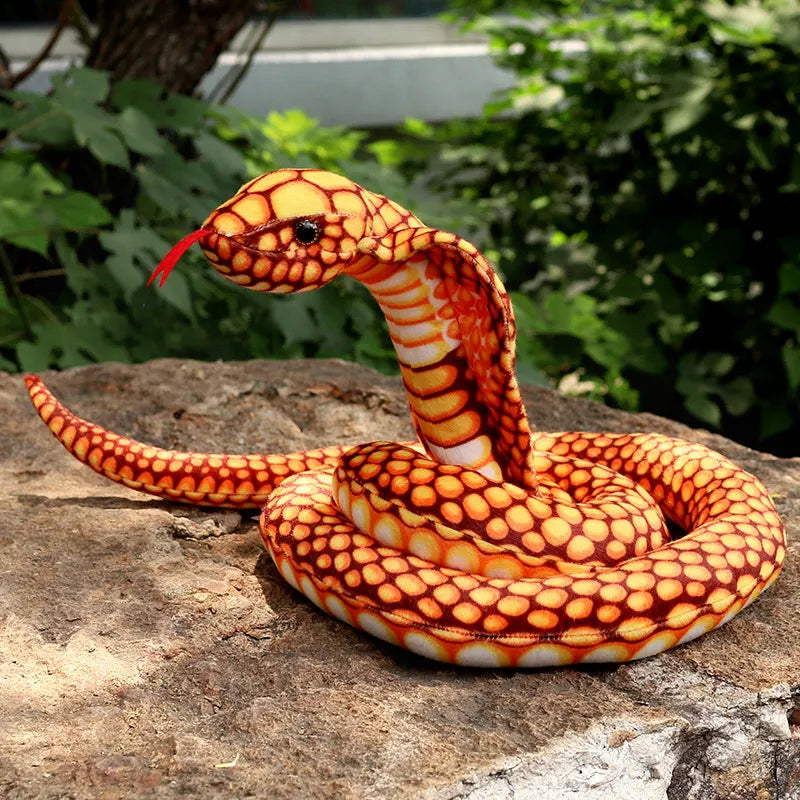 200/300CM 3D Simulation Cobra Snake Toy, Little Snake Animal Plush Toys, Children Toys, Home Decor Birthday Tricky Prank Gifts