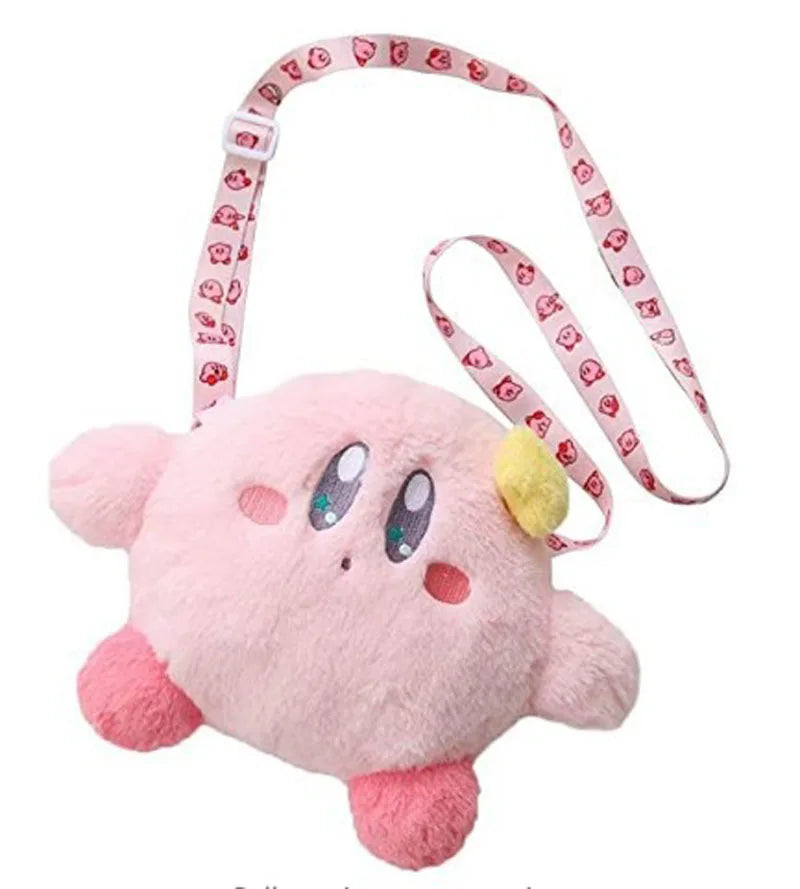 Cartoon Kirby Star Game Peripheral Series Kirby Plush Toy Girl hand crossbody Women's Mobile Phone Bag Coin Purse Kids Xmas Gift