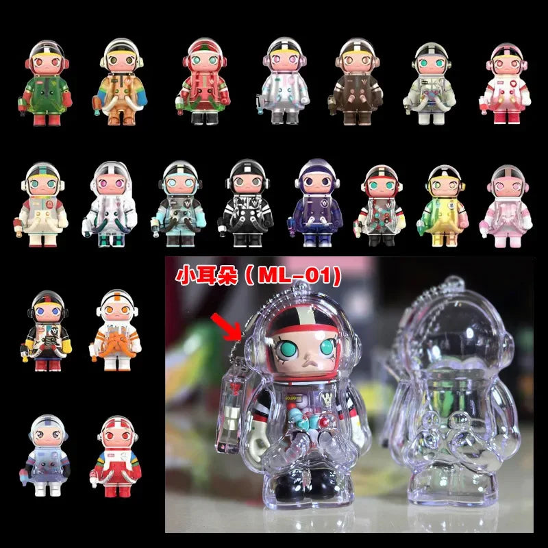 1pc Display Bag for molly100% 3rd generation transparent protective shell Dolls Storage Box no doll