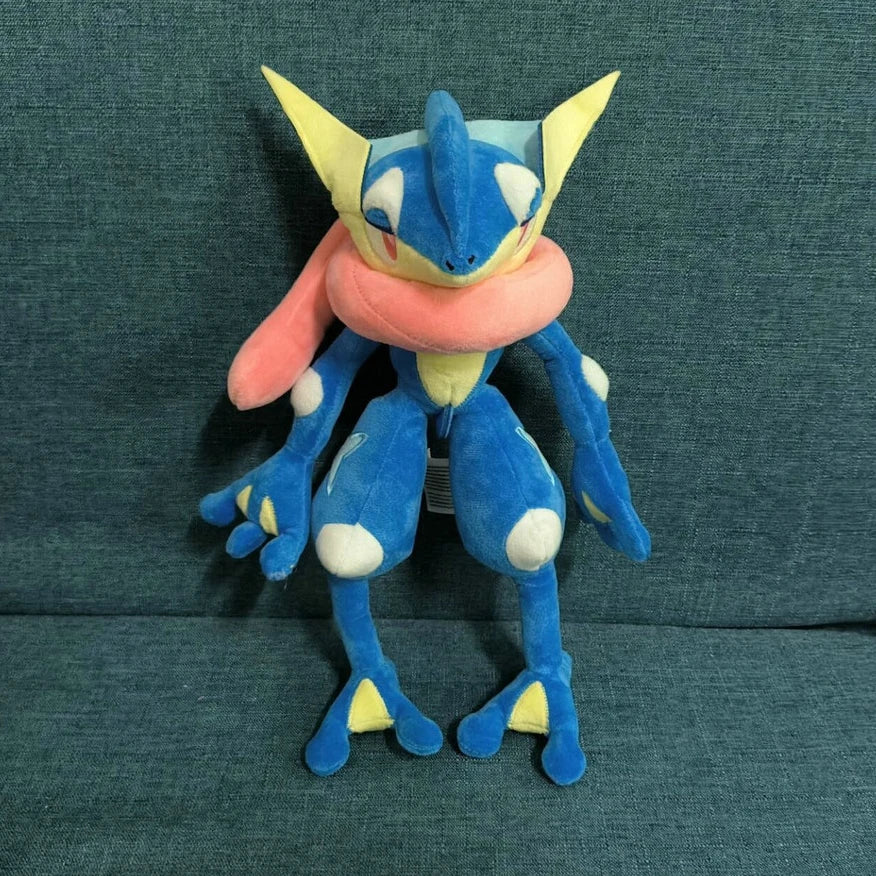 TAKARA TOMY 30cm Cute Pokemon Greninja Plush Toy Stuffed Anime Lovely Ninja Frog Doll Collect Plushies Xmas Gift