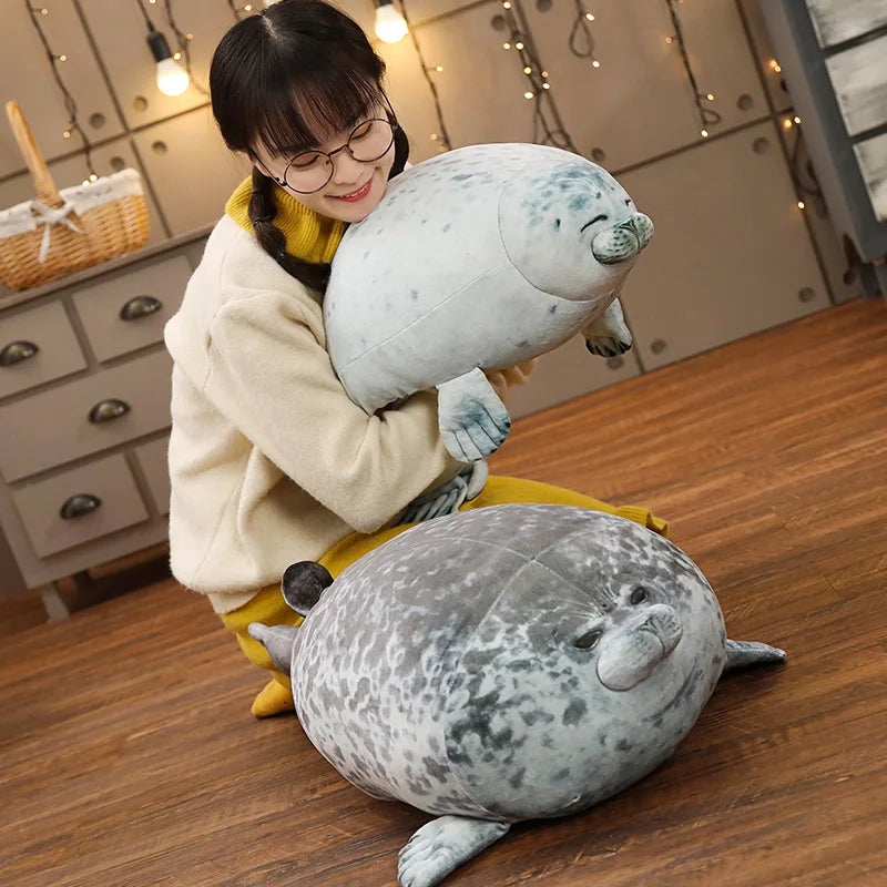 30cm Soft Plush Sea Lion Toys Sea World Animal Seal Plush Stuffed Doll Baby Sleeping Pillow Kids Girls Gifts Home Decoration 4.5