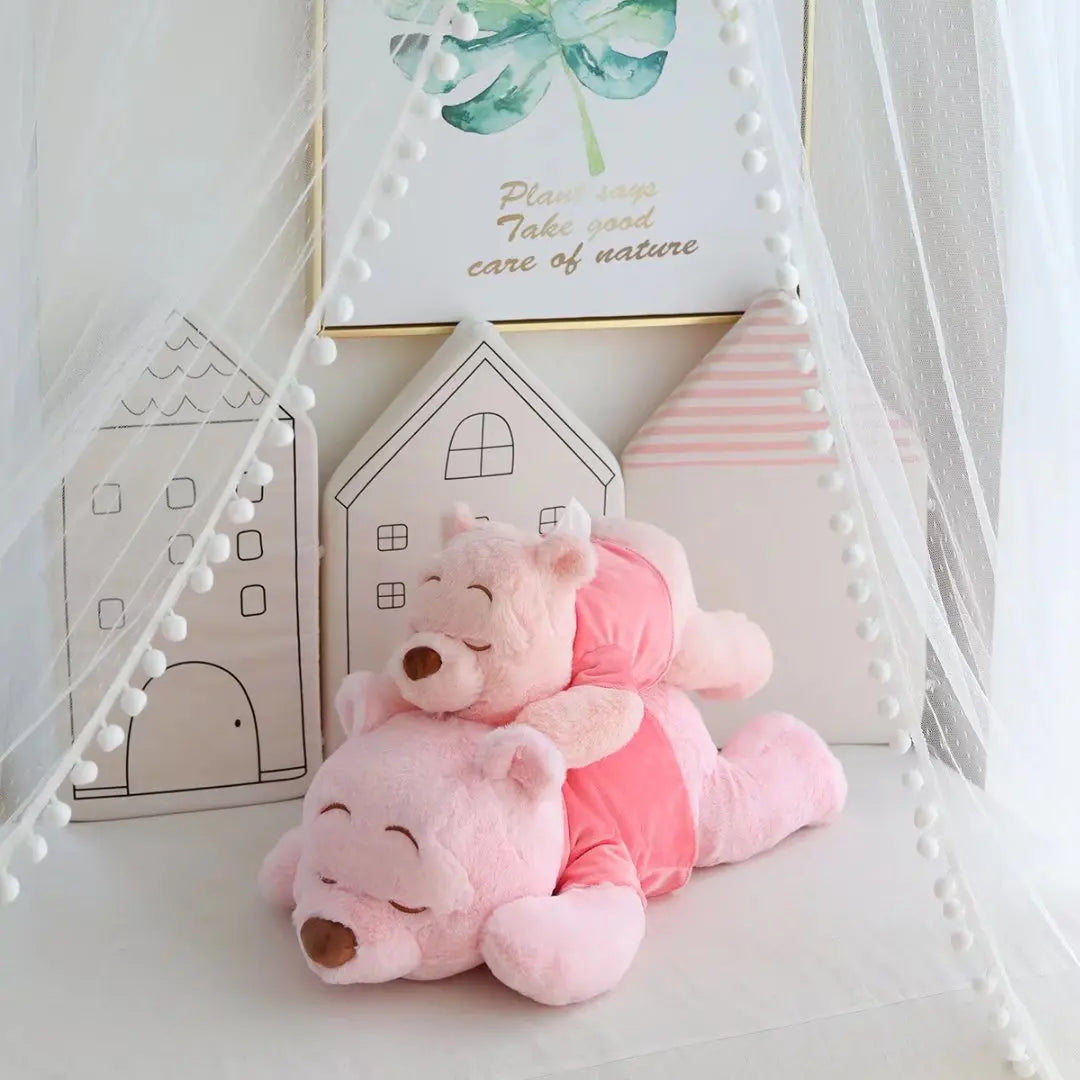 Winnie the Pooh Plush Doll Kawaii Bear Tissue Box Lovely Car Decor Stuffed Doll Animal Sofa Cushion Bedside Pillow Gift for Girl