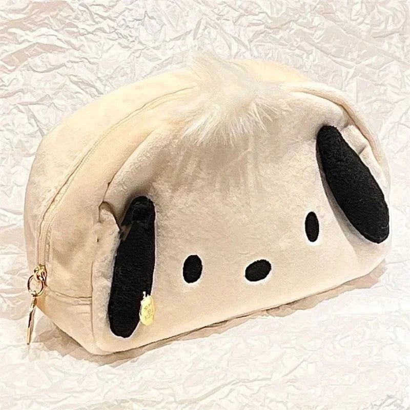 Hello Kitty Sanrio Pochacco Cute Plush Japanese Ins Style Pencil High-capacity Case Pencil Case Student Stationery Cartoon Gift