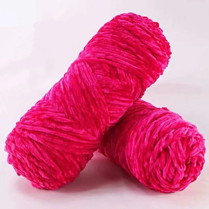 DIY 100% Polyester  Velvet Yarn Amigurumi Accessories Dolphin Baby Plush Yarn Soft Chenille Yarn for Knitting  1 Skein 100g 130M