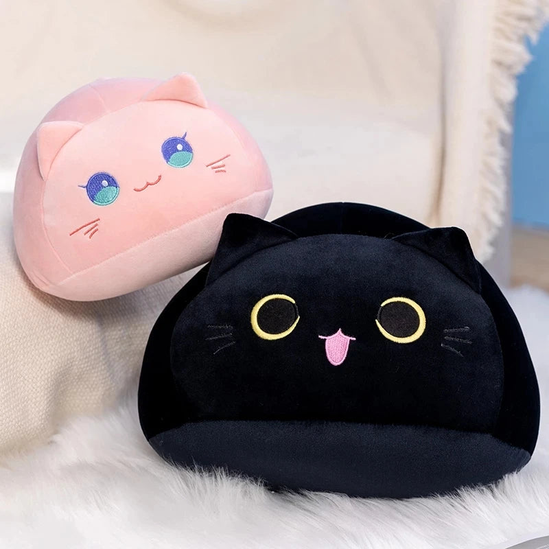 20/30/40cm Round Fat Cute Soft Cat Plush Sleep Pillow Cushion Kawaii White Black Brown Cat Soft Plush Toys Kids Children Gift