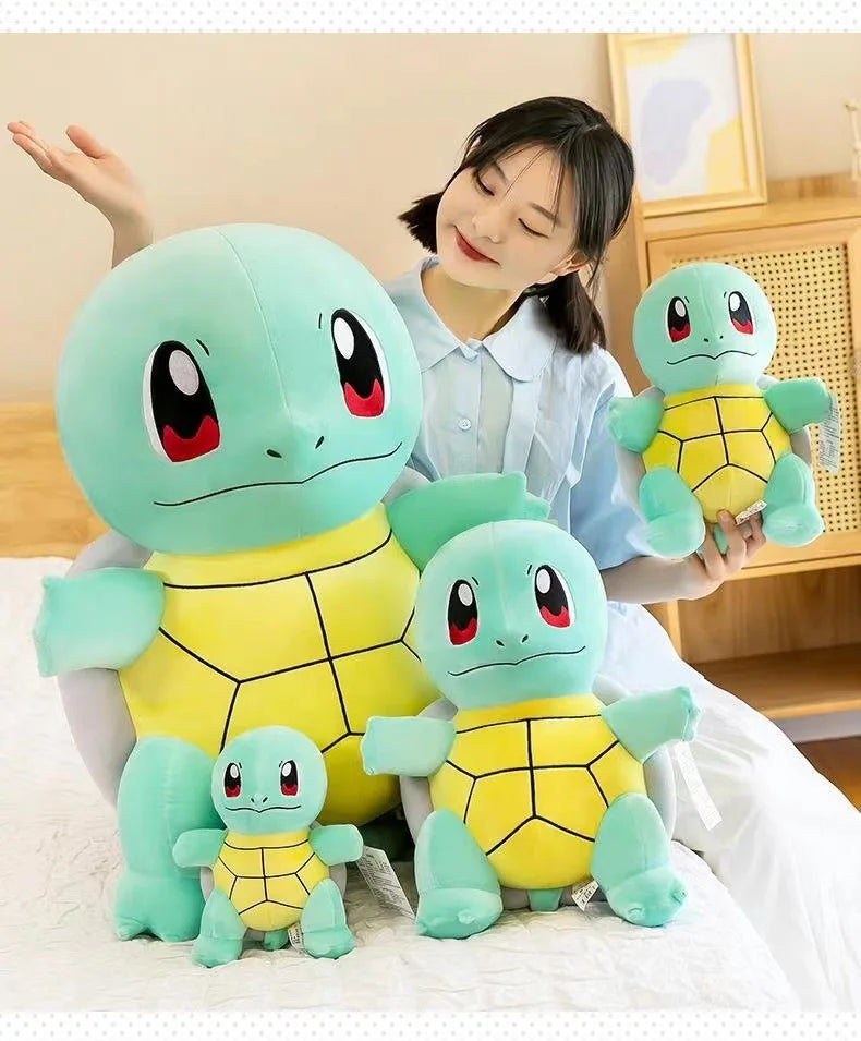 Pokemon Squirtle Big Size Plush Doll Kawaii Pikachu Squirtle Stuffed Toy Cute Tortoise Pillow Sofa Cushion kids Christmas Gift