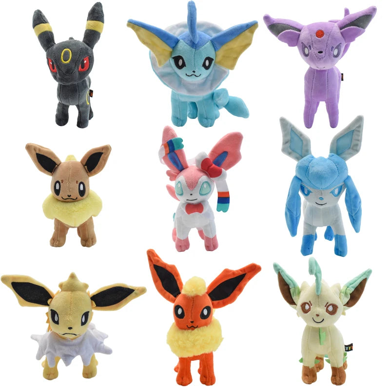 Pokemon Mimikyu Shiny Eevee Umbreon Flareon Jolteon Glaceon Vaporeon Sylveon Espeon Kawaii Stuffed Plush Toy Doll for Kids Gift