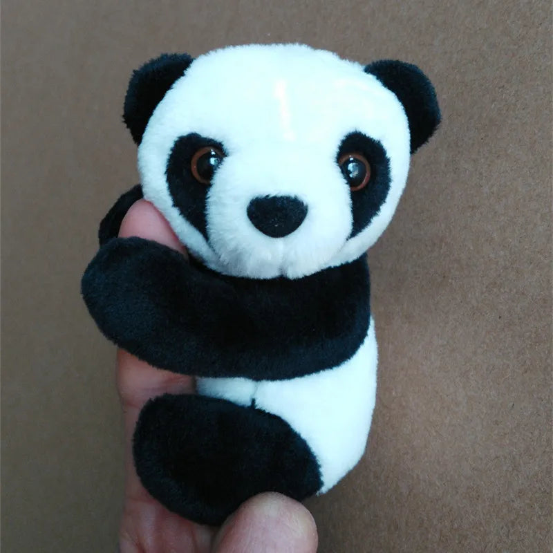 9cm Kawaii Panda Plush Doll Toy Soft Animal Panda Clip Black White Hugging Curtain Clip Doll