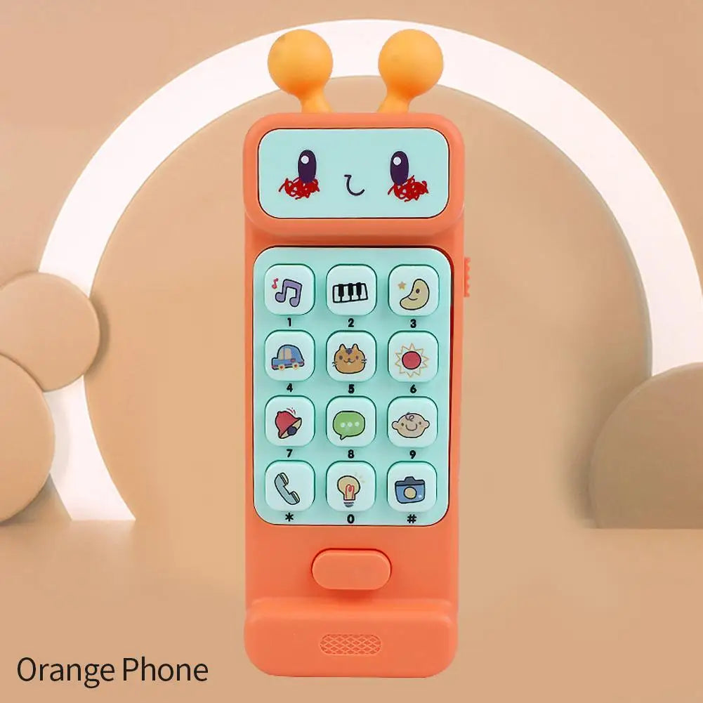 Baby Phone Toys Bilingual Telephone Teether Music Voice Toy Early Educational Learning Machine Electronic Children Gift Baby Toy