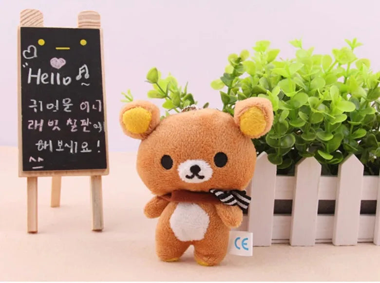 Anime Rilakkuma Cartoon Plush Doll Soft bear Toys Kawaii Room Decor Teddy Bear Plushies Cute Couple Bear Xmas Gifts For Girls