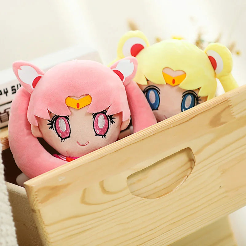 25Cm Kawaii Sailor Moon Plush Toys Tsukino Usagi Moon Cat Moon Hare Girly Heart Chibiusas Stuffed Anime Dolls Kid Gifts