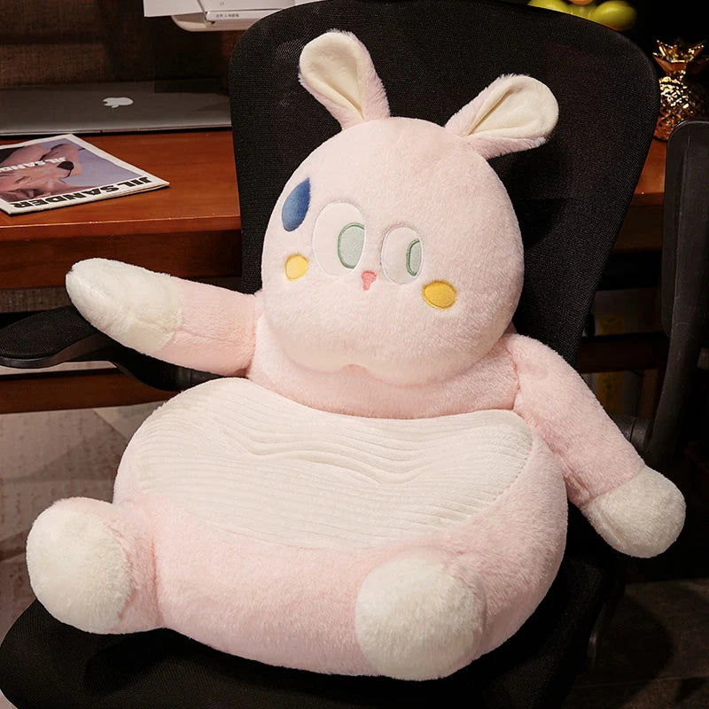 Cartoon Lovely 45cm Big Eyes Cats Rabbit Dog Kids Sofa Chair Plush Toys Seat Baby Nest Sleeping Bed Adult Pillow Stuffed Cushion