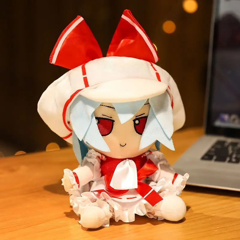 20CM New Japan Anime TouHou Project Hakurei Reimu Kirisame Komeiji Koishi Cosplay Plush Doll Cute Stuffed Sitting Dolls Gifts