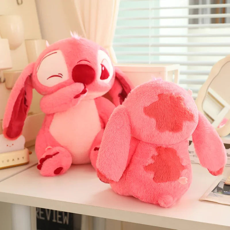 Big Size Pink Wink Stitch Plush Toy Kawaii Stuffed Anime Cuddly Pillow Soft Plushies Throw Pillow Cartoon Doll Xmas Gifts Girl