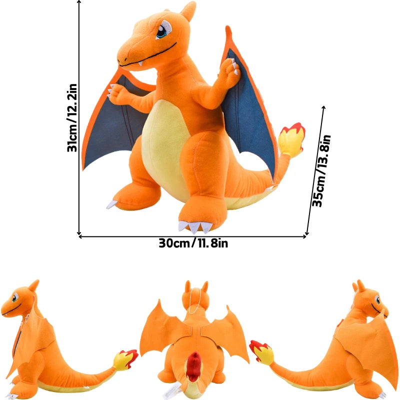 Pokemon Charizard X Y Kawaii Anime Soft Plush Toys Cute Gigantamax Charizard Cool Stuffed Animals Peluche Dolls Birthday Gifts