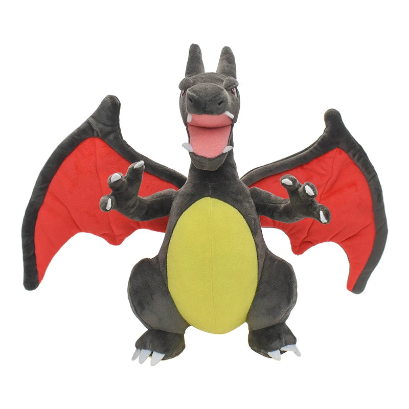 Shiny Charizard Plush Toy 9" Stuffed Doll, Collectible Cartoons for Boys Girls Gift,Gray