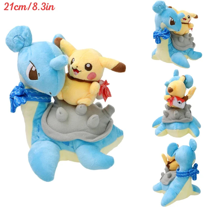 Pokemon Pikachu Cosplay Plush Toys Charizard Snorlax Garchomp Tyranitar Hydreigon Anime Eevee Lapras Morpeko Peluche Doll Gifts