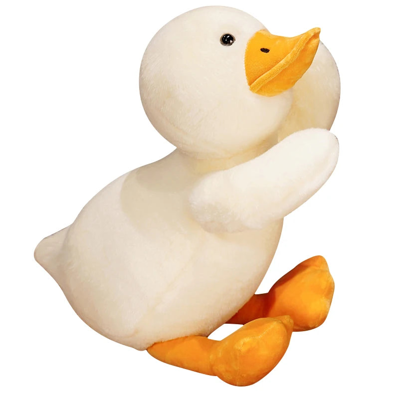 Giant Lying Duck Plush Toys Sleep Pillow Kawaii Animal Stuffed Swan Goose Plush Dolls Present Floor Mat Kids Girls Birthday Gift