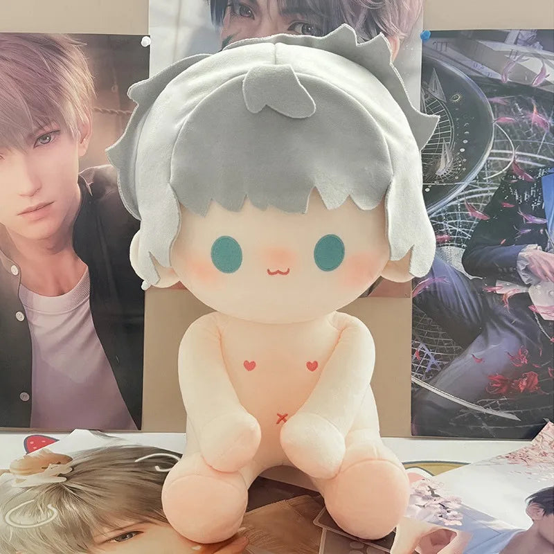 40cm Naked Zayne/Rafayel Plush Cotton Doll Cute Idol Stuffed Super Star Figure Doll Can Change Clothes Gift Love And Deepspace