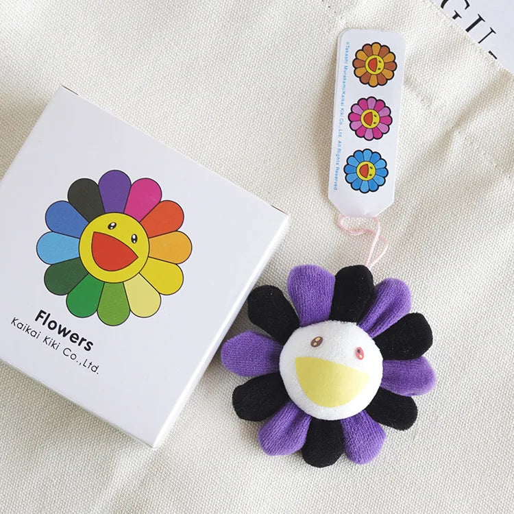 Sunflower Plush Brooch Pendant Backpack Pendant Celebrity Same Style Fashion Cute Trendy Gift Birthday Unisex Toy Periphery