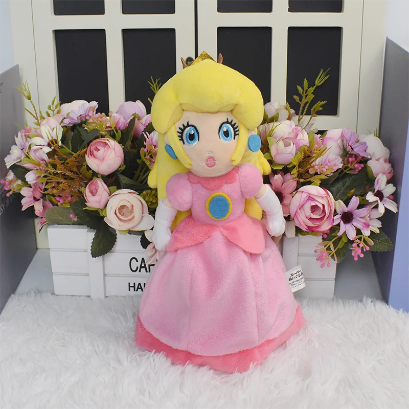 Princess Peach Mario Plush Toys Kawaii Stuffed Dolls Cartoon Cute Dolls Birthday Christmas Gift For Kids Collection