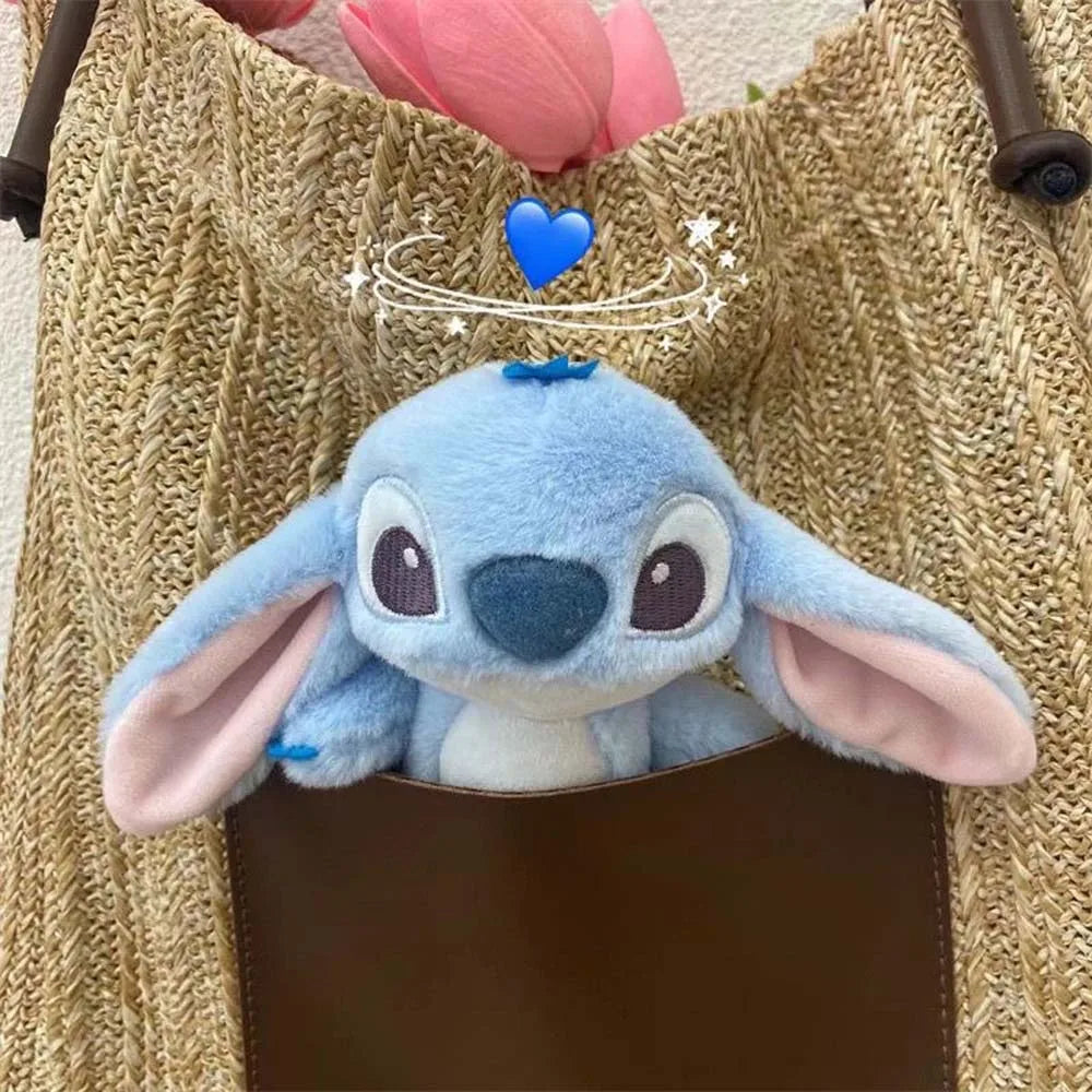 16cm Disney Stitch Doll Keychain Plush Toy Backpack Pendant  Anime Lilo & Stitch Children's Toy Soft Comfortable Stuffed Doll