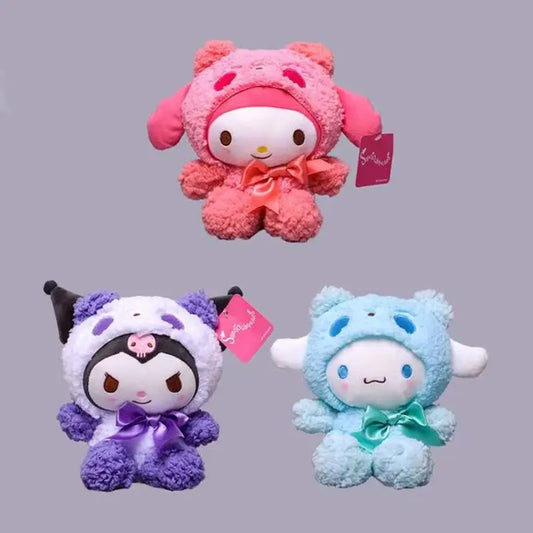 Sanrio Kuromi Melody Plush Doll Toy Accessories Cute And Fun Cinnamoroll Movie Accessories Birthday Gift Wholesale Girls Movies