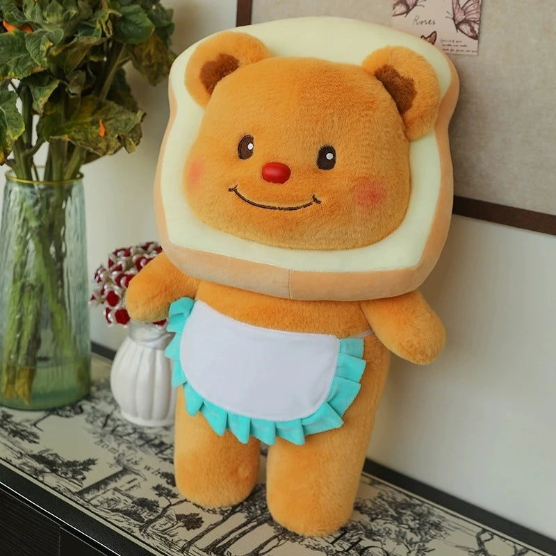 Butter Bear Plush Toys Cartoon Animal Stuffed Soft Doll Pillow Homes Decor Xmas Birthday Exquisite Decorations Accessories Gifts