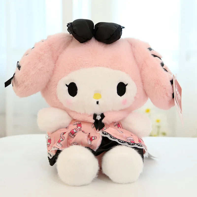 Sanrio Cute Party Hellokitty Kuromi Melody Cinnamoroll Plush Toys Festival Holiday Gift Homdecor Stuffed Dolls