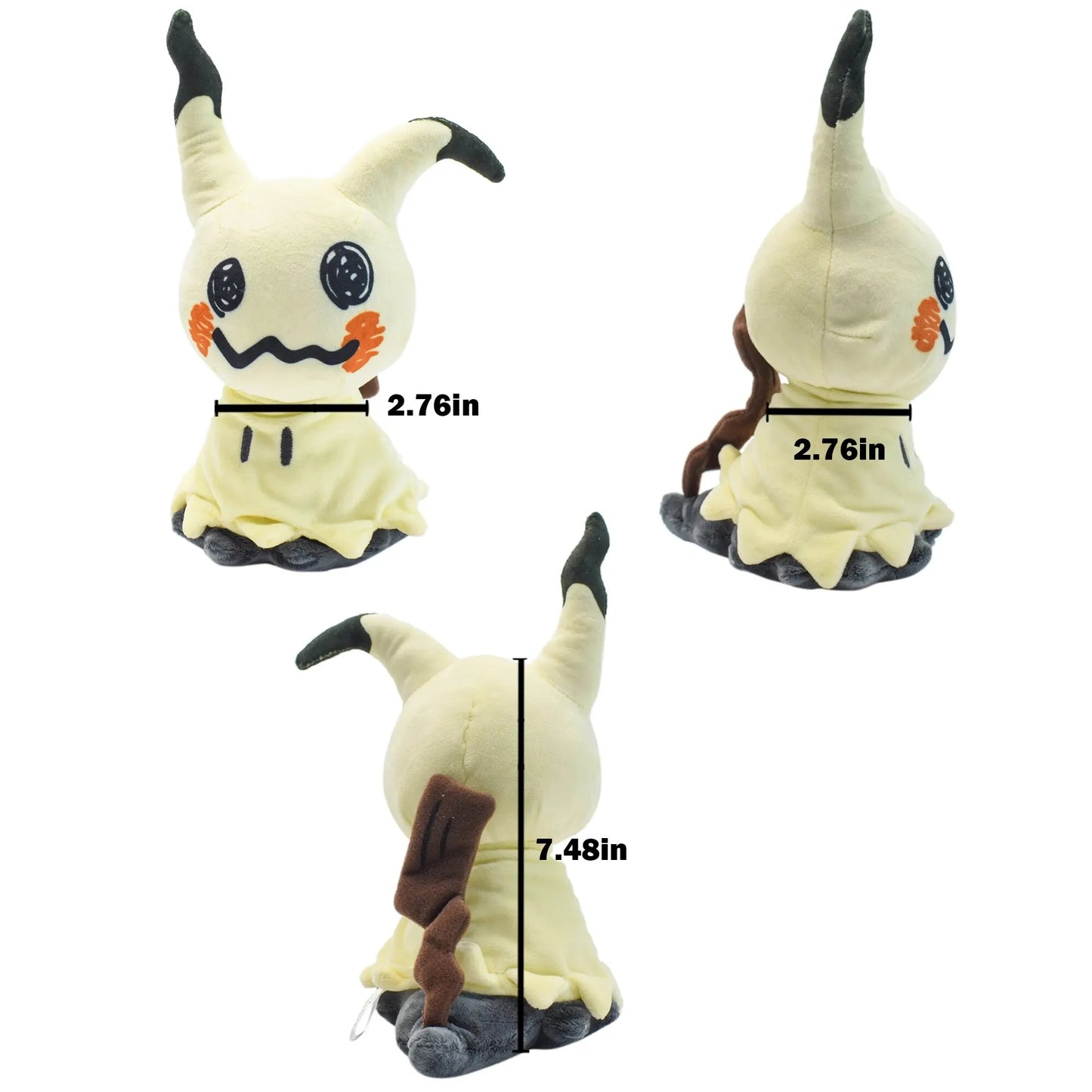 Mimikyu Eevee Stuffed Plush Toy,Birthday Kids Gifts,Christmas,Anime Character Dolls 7"