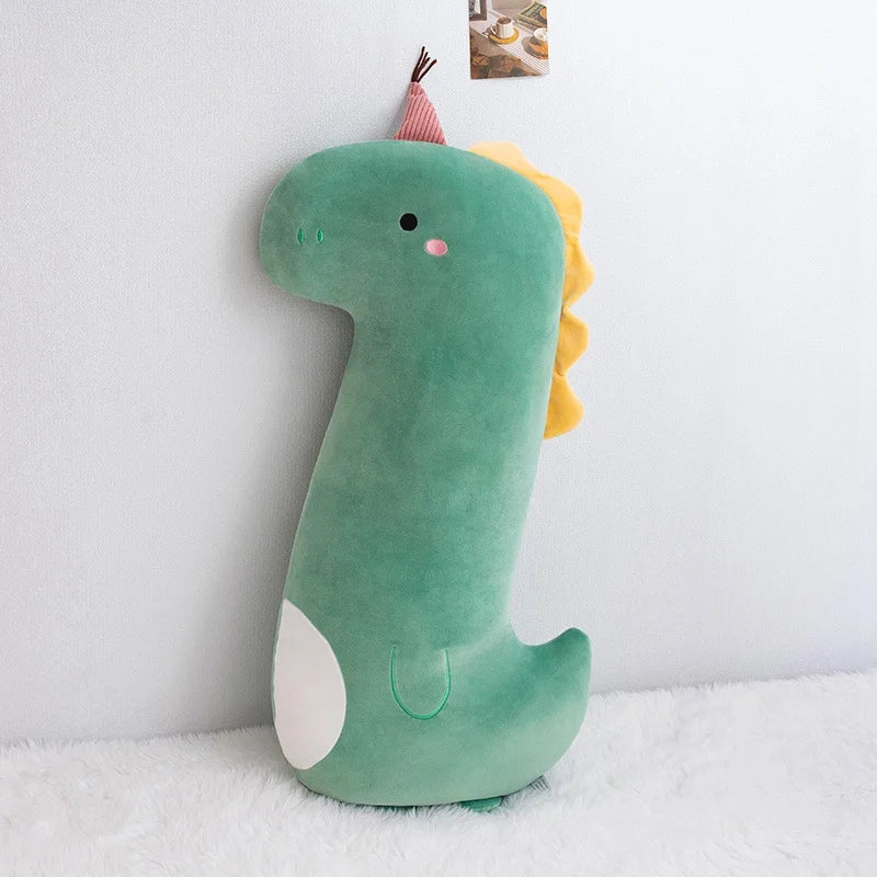 Long Squishy Unicorn Dinosaur Giraffe Kawaii Zoo Animal Plush Giant Pillow Soft Plushie Peluche Doll Kids Birthday Gift