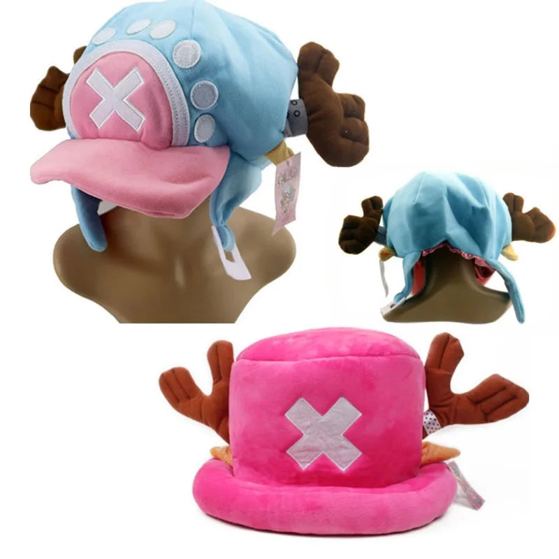 Anime Kawaii Hats Plush Toys Cosplay Chopper Cotton Hat Warm Winter Cap Cos Props Adult Unisex Gifts Fashion Accessories