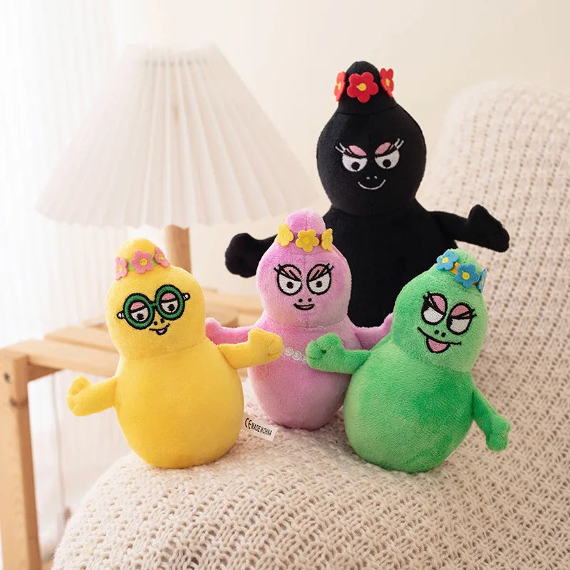 Kawaii Family Barbapapa Plush Toy Stuffed Cartoon Anime Doll Baby Kids Comfort Soft Gift Decor For Children Infant Birthday Gift